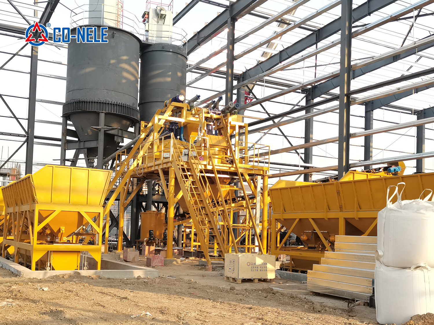 planetary concrete mixer for block