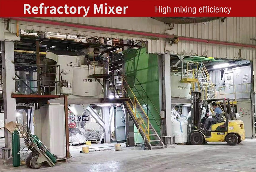 intensive refractory mixer